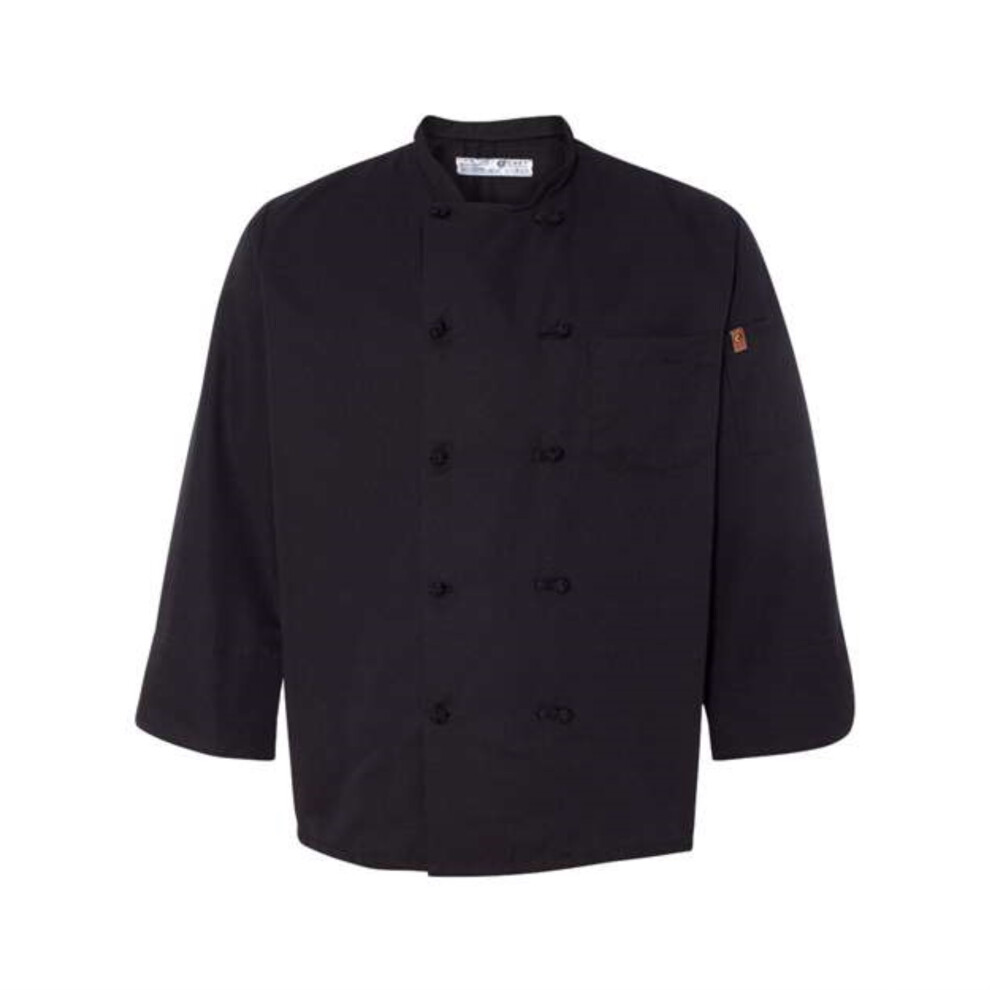 Veste de chef à boutons noirs Chef Designs - Noir M