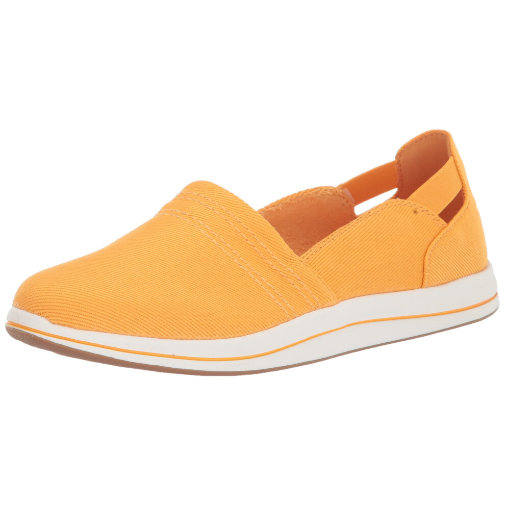 Clarks Women's Breeze Step Loafer  Yellow Canvas  9