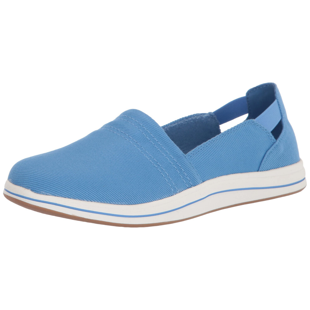 Clarks Women's Breeze Step Loafer  Blue Canvas  7.5