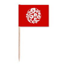 Chinese Traditional Decorative Cloud Toothpick Flags Marker Topper Party Decoration