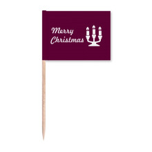mas Candle Dinner Faly Toothpick Flags Marker Topper Party Decoration