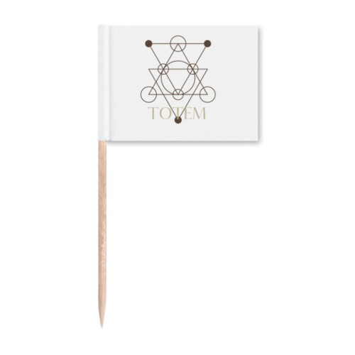 Combination Triangular Circular Points Toothpick Flags Marker Topper Party Decoration