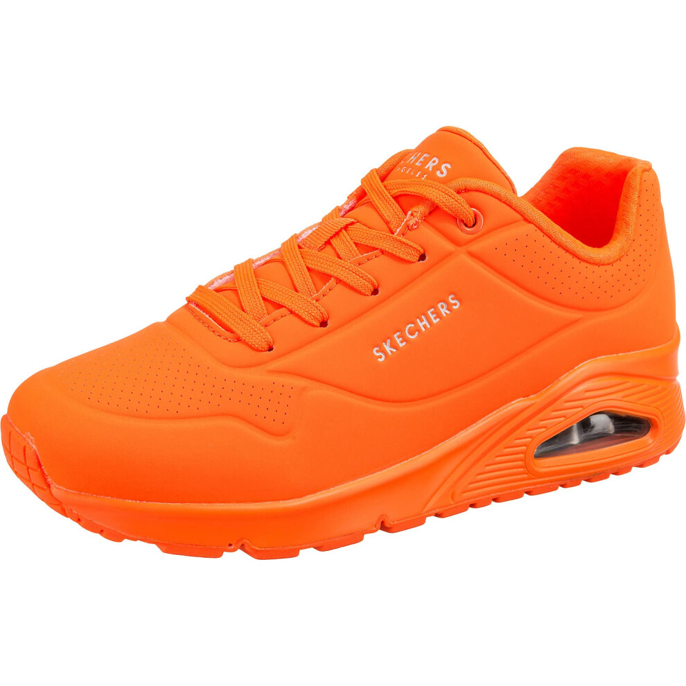 Skechers Womens UNO-Night Shades Sneaker  Orange  65