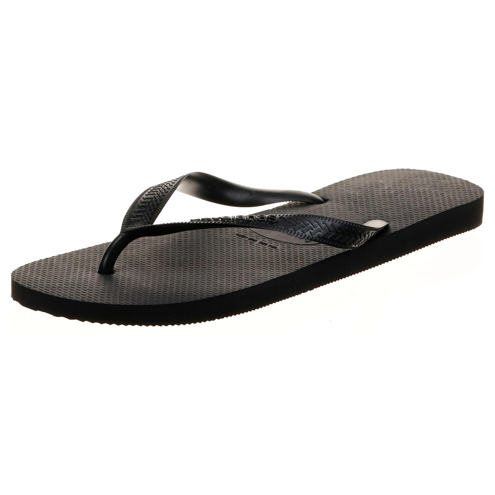 Havaianas Unisex Top Flip Flops  Black  4-5 US Women