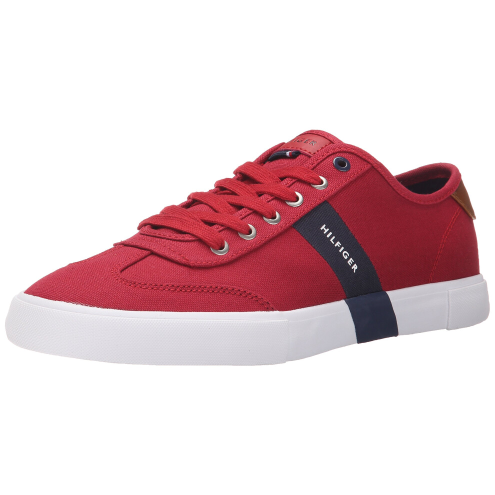 Tommy Hilfiger Men's Pandora Sneaker  Red Canvas  11