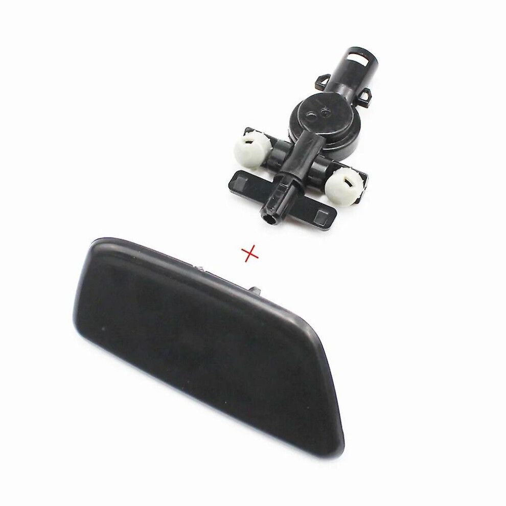 (Right With Connector) 1pcs For Subaru Forester 2009-2012 Front Bumper Headlight Spray Nozzle Cover Headlamp Washer Nozzle Cap With Holder Connector