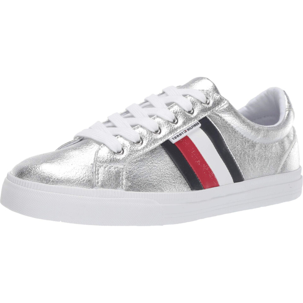 Tommy Hilfiger Womens Lightz Sneaker  White Multi  6