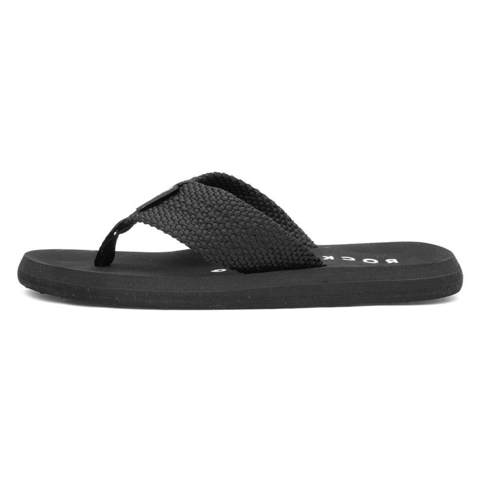 Rocket Dog Womens Adios Flip Flops  Webbing Black  8