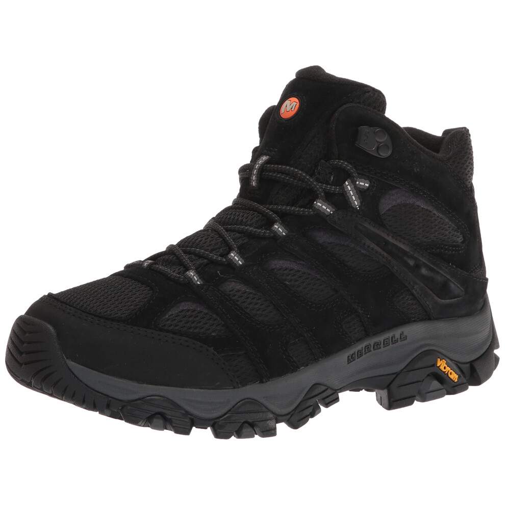 Merrell Mens Moab 3 Mid Hiking Boot  Black Night  13