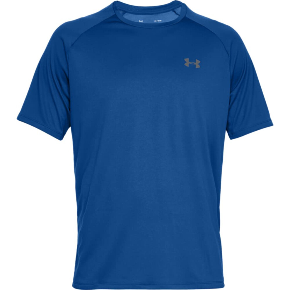 Under Armour Mens UA TechA 20 Short Sleeve 3XLT Blue