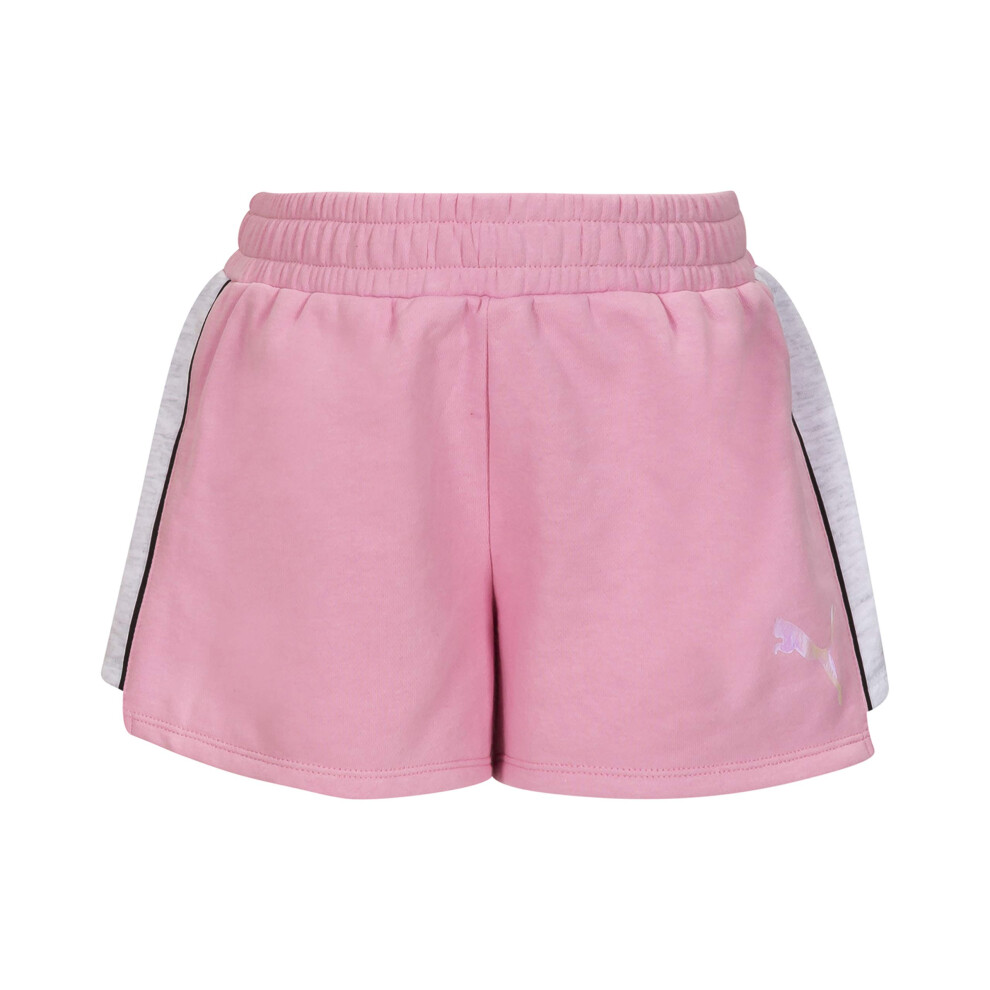 PUMA girls Active Casual Shorts  Pale Pink  Large US