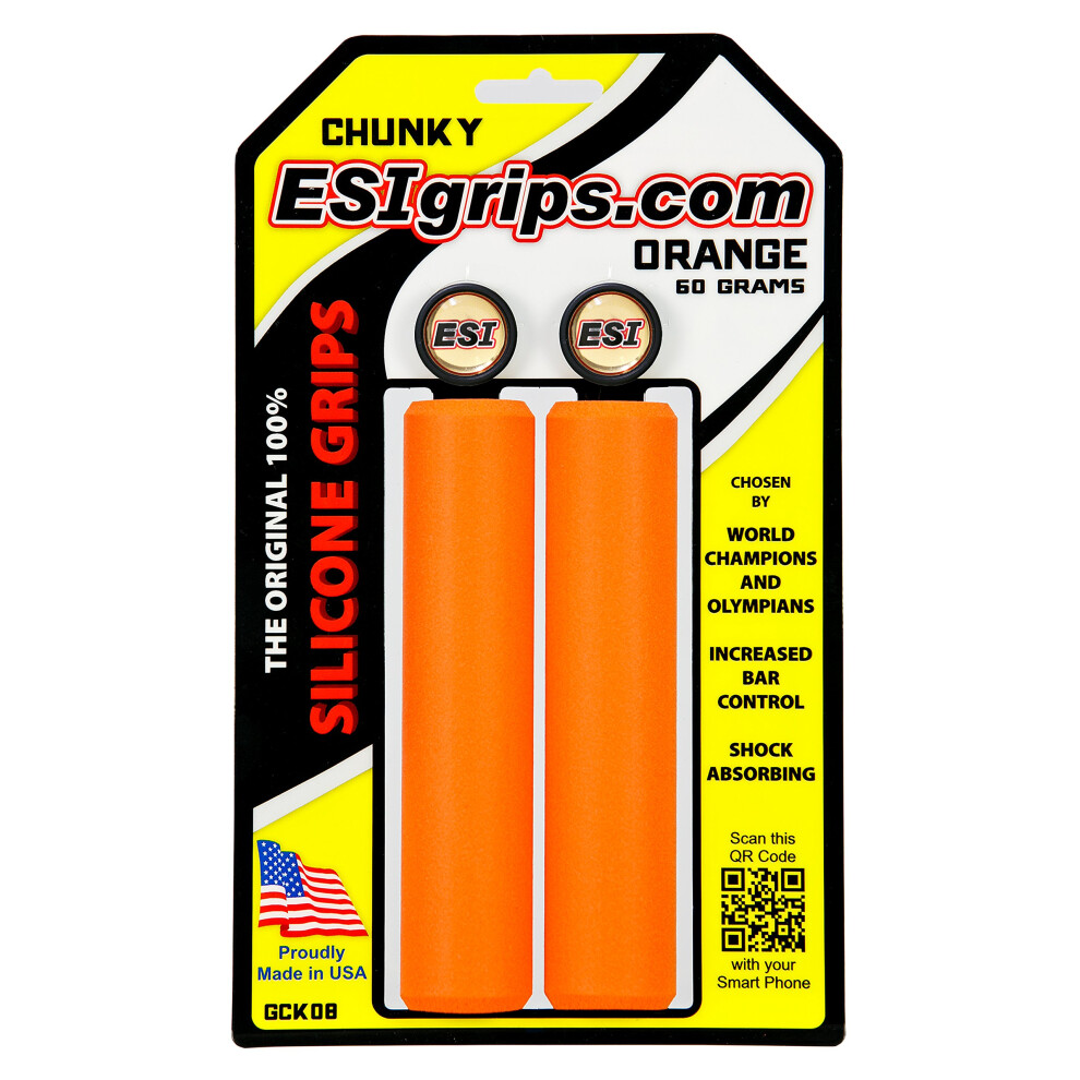 Poign Es Vtt Esi Grips Chunky (Orange) Taille Unique (GCK08)-image