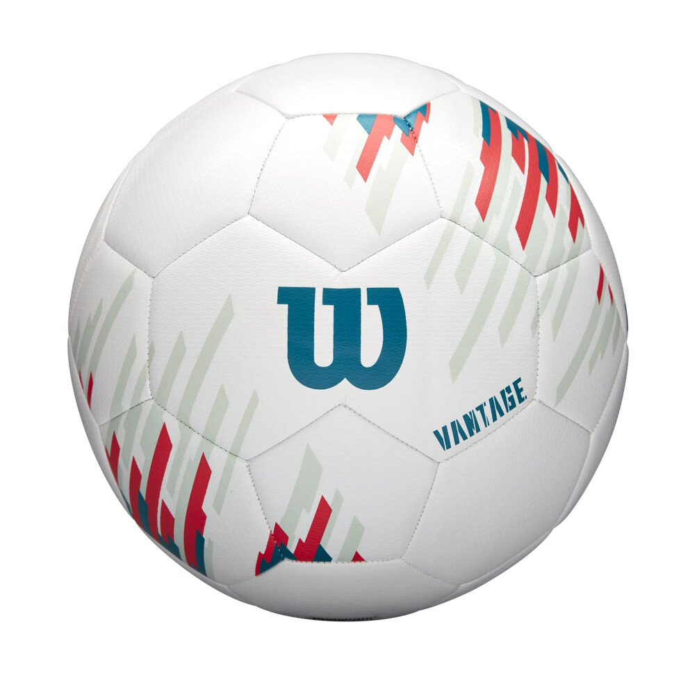 WILSON NCAA Vantage Soccer Ball - Size 5  White/Teal