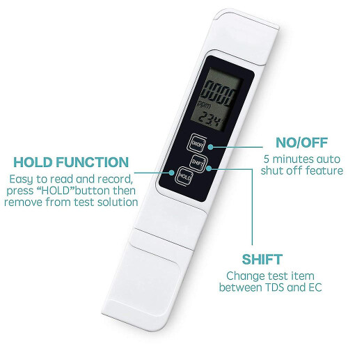 Water Quality Test, Accurate And Reliable, Tds Meter, Ec Meter 1