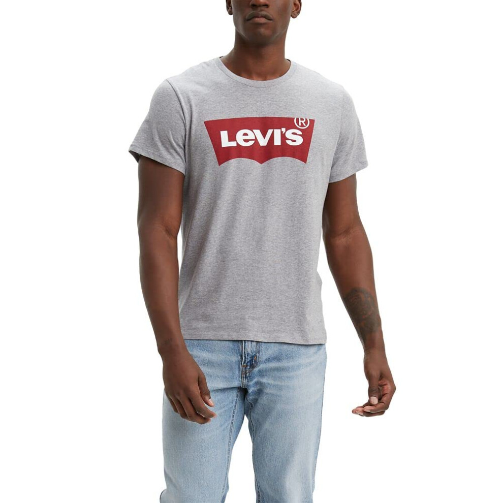 Levi's Men's Tees  (New) Graphic Midtone Grey  Large