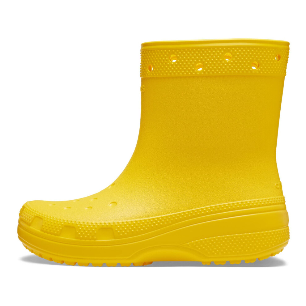 Crocs Unisex Classic Rain Boots  Sunflower  4 US Men