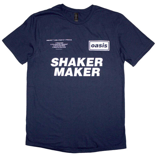 Oasis (XL, Navy) Oasis Shakermaker Tracklisting T Shirt 1