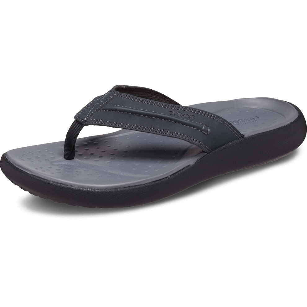 Crocs Men's Yukon Vista II Flip Flops  Black  11 Men