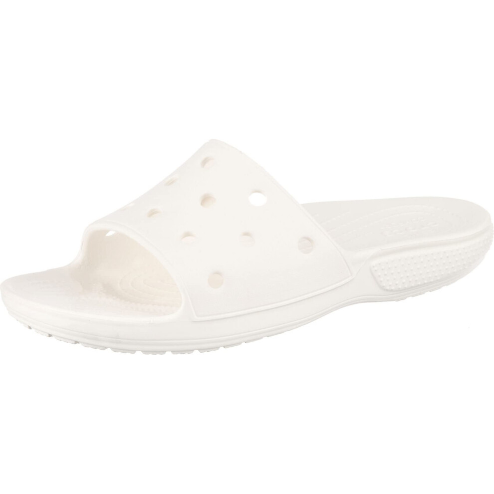 crocs Unisex classic Slide Sandals  White  15 US Men