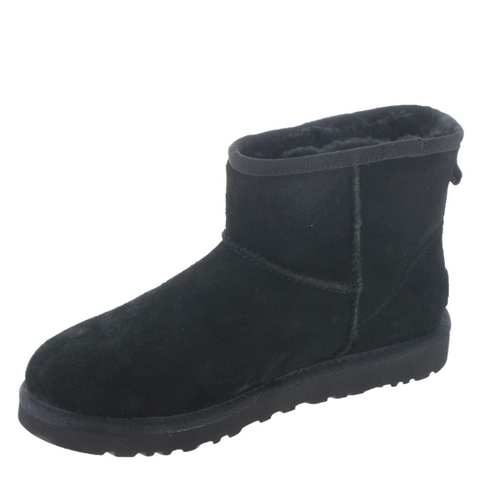 UGG Women's Classic Mini Side Logo Ii Boot  Black  5