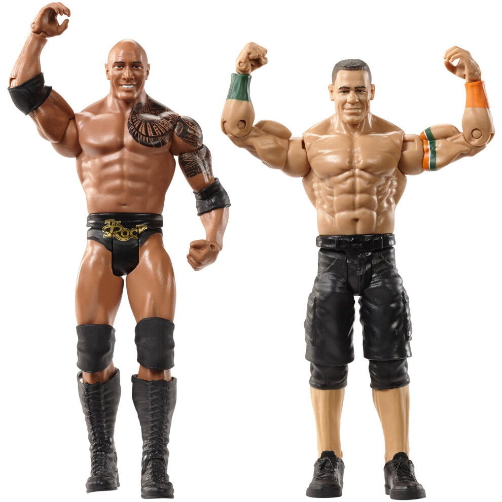 WWE WrestleMania The Rock & John Cena Figures  2 Pack