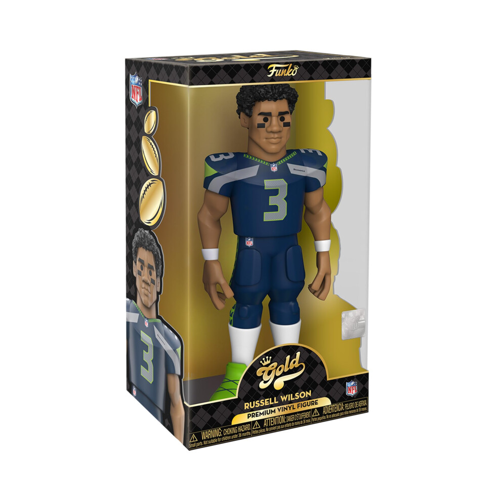 Russell Wilson (Seattle Seahawks) Funko Gold 12"" NFL