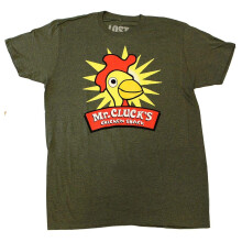 T-shirt verde da uomo Lost Mr. Cluck's Chicken - media