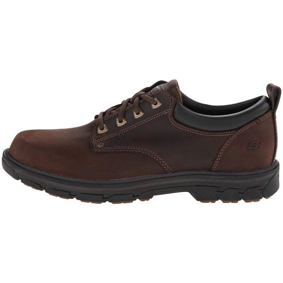 Skechers USA Men's Segment Rilar Oxford Brown 7 2E US