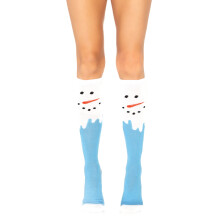Leg Avenue Snow man knee high socks. Multicolor Color