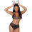 Leg Avenue 3 PC Camera da letto Bunny include e Colore Nero 1