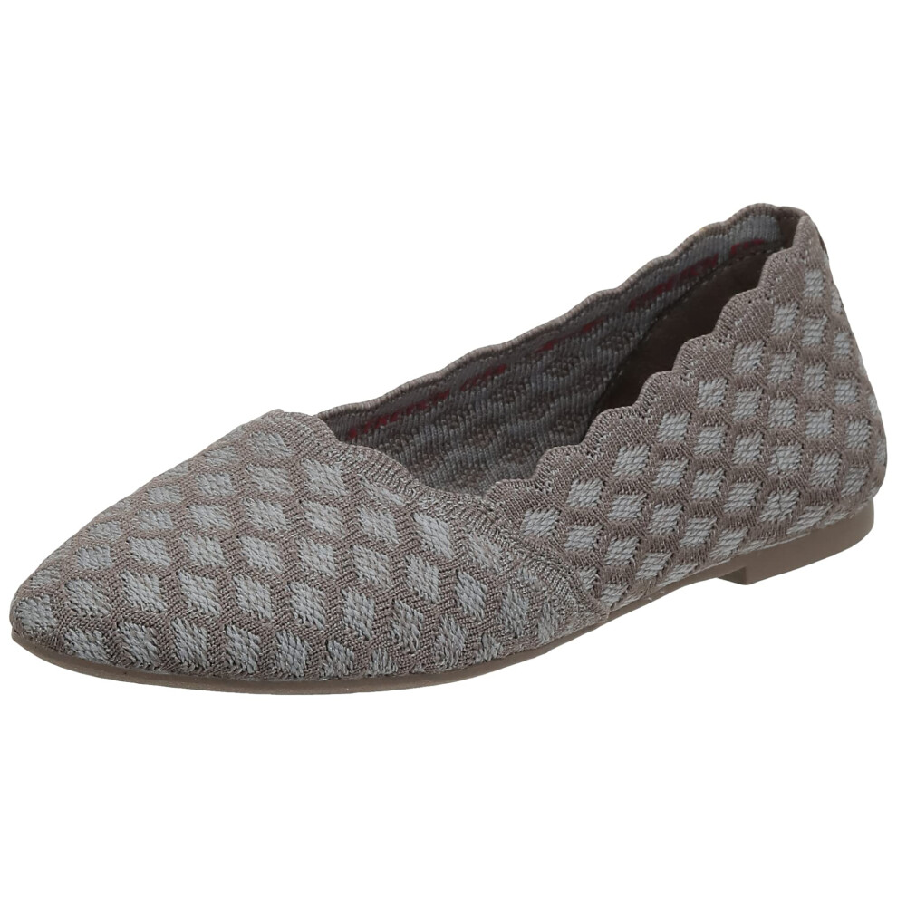 Skechers Women's Cleo Honeycomb  Dark Taupe  6.5 W US