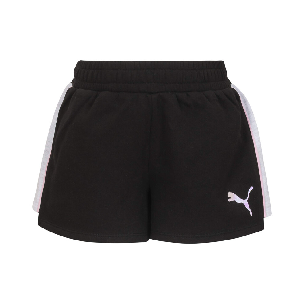 PUMA girls Active Casual Shorts  Puma Black  Large US