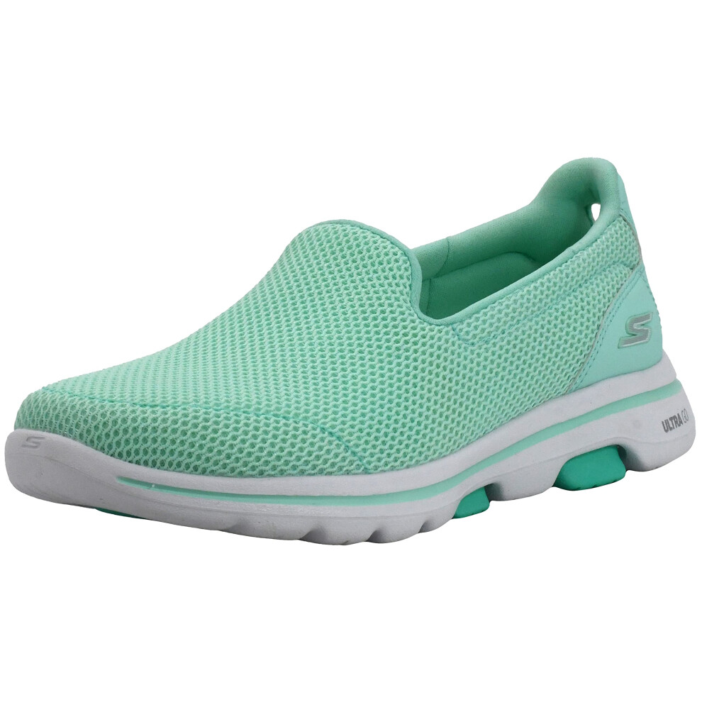 Skechers Womens gO Walk 5-15901 Sneaker  Mint  9 M US