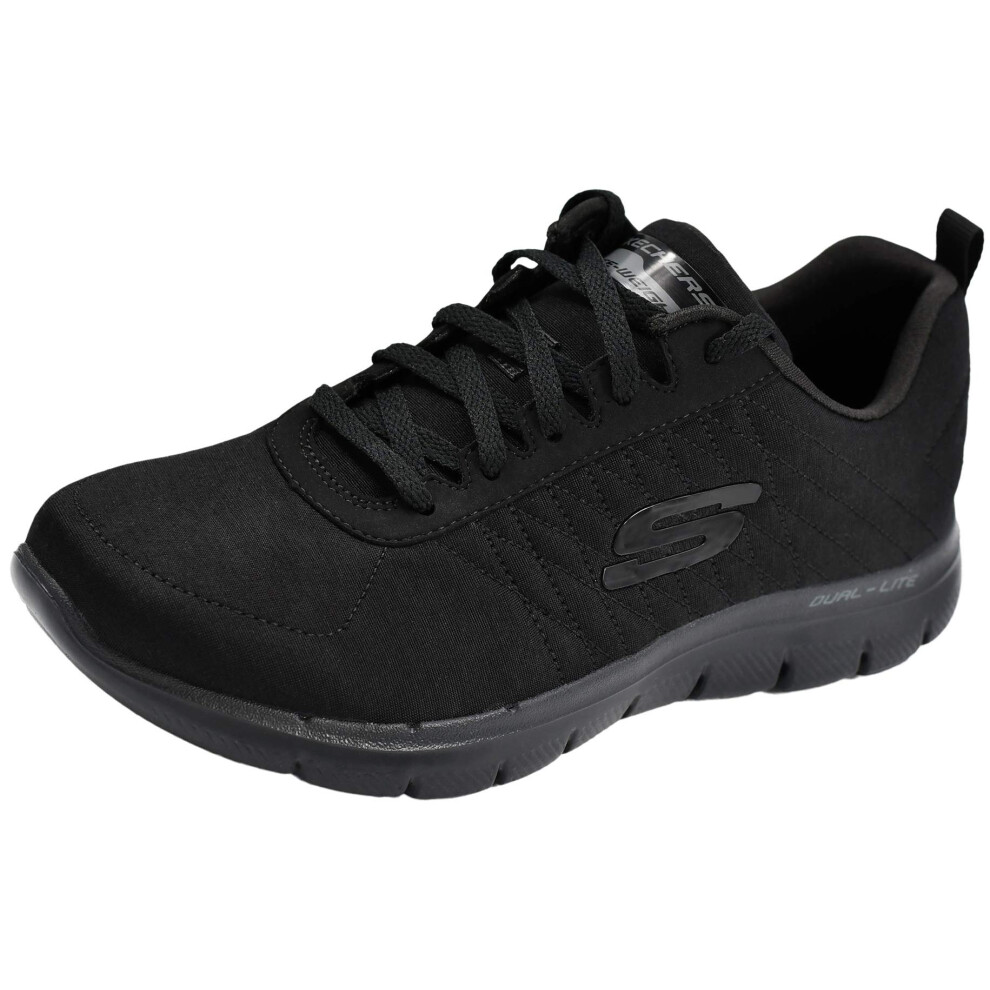 Skechers Women's Flex Appeal 2.0 Black Sneaker 7 M US