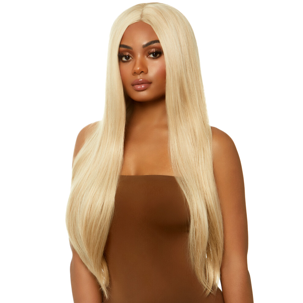 Leg Avenue Donna Long Straight Center Part Wig Parrucca Centrale Lunga E Dritta, Taglia Unica-image