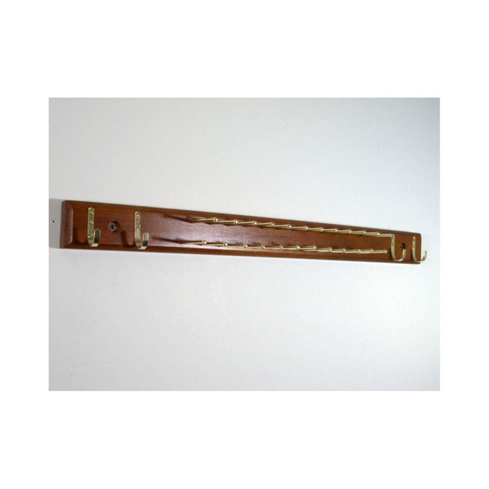 Home Essential Stropdashanger 30 Stropdassen Stangen Walnoot Finish-image