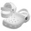 Crocs Crocs Kids' Classic Clog   White/White  11 Little Kid 3