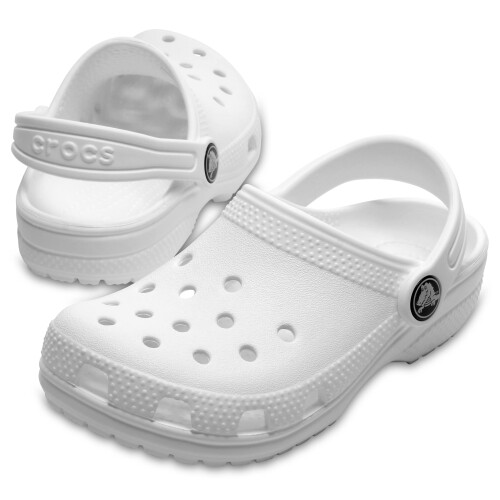 Crocs Crocs Kids' Classic Clog   White/White  11 Little Kid 2