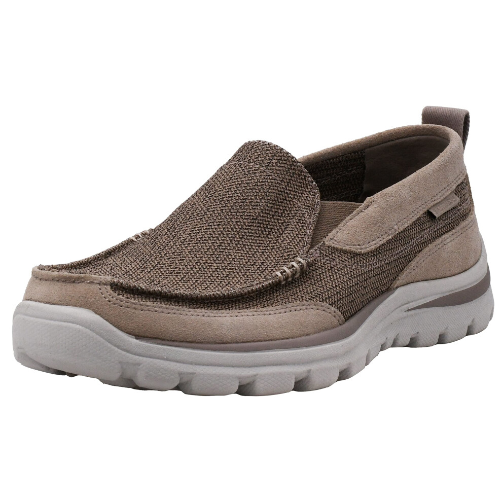 Skechers Mens Superior Wilford Sneaker  Stone  9 W US