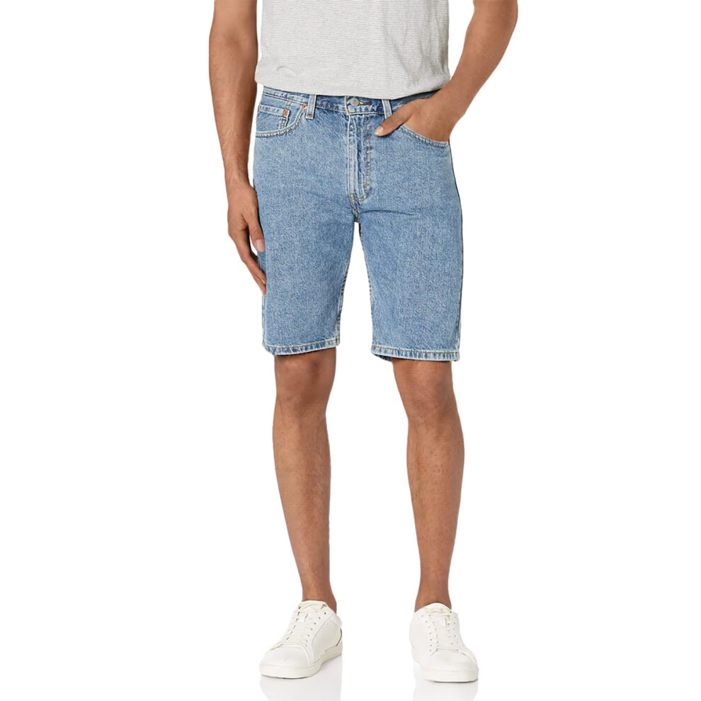 Levis Mens 505 Regular Fit Short  Light Stonewash  38