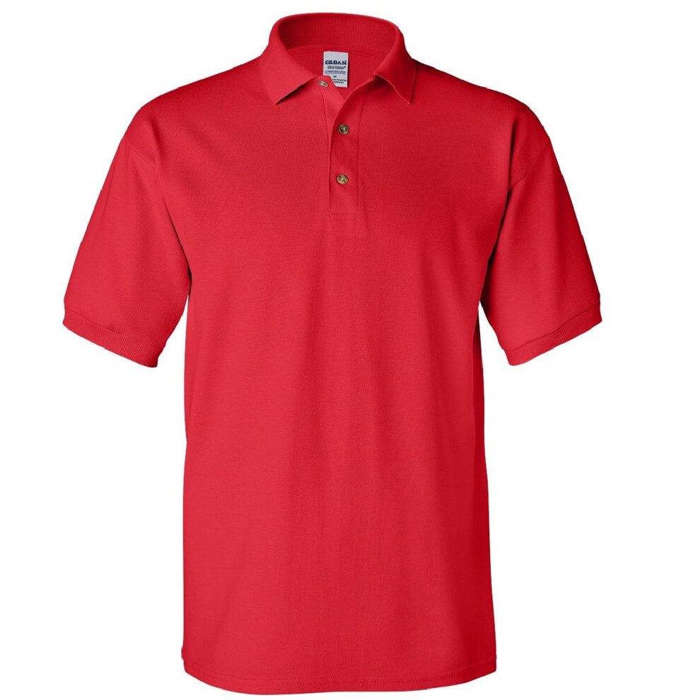 Gildan Mens Ultra Cotton Pique Polo Shirt (XXL) (Red)