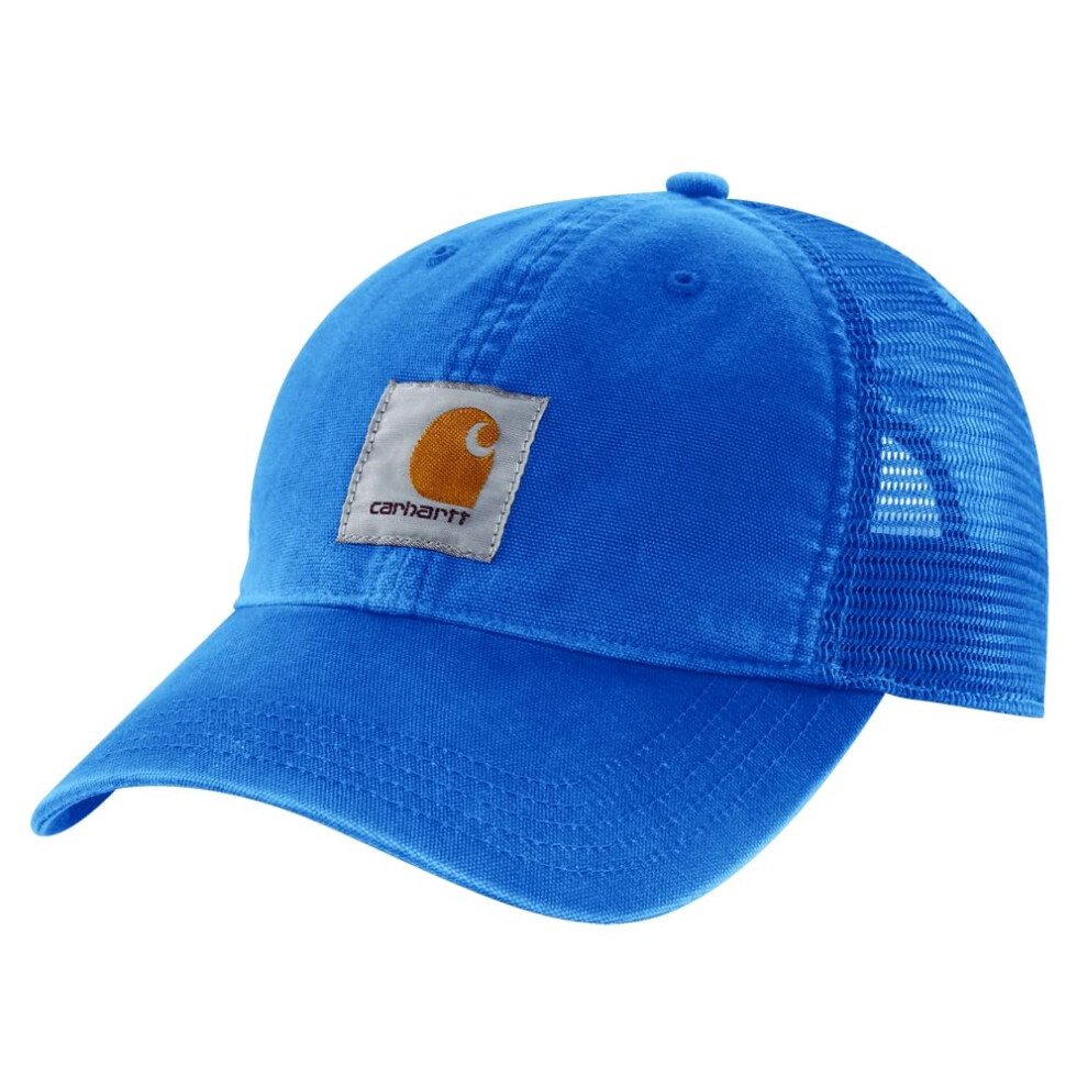 carhartt Mens canvas Mesh-Back cap  Light cobalt  OFA