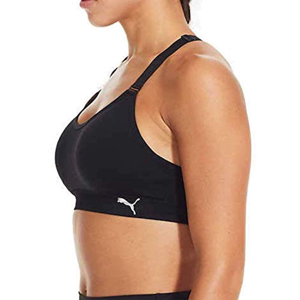 PUMA 2 Pack Seamless Sports Bra  Size: M White  Black