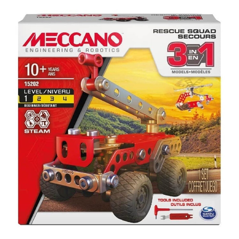 Meccano-Erector Multimodels  Rescue Squad 3 Model Set