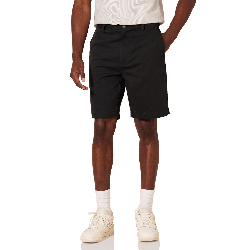 Amazon Essentials Mens classic-Fit 9 Short  Black  32