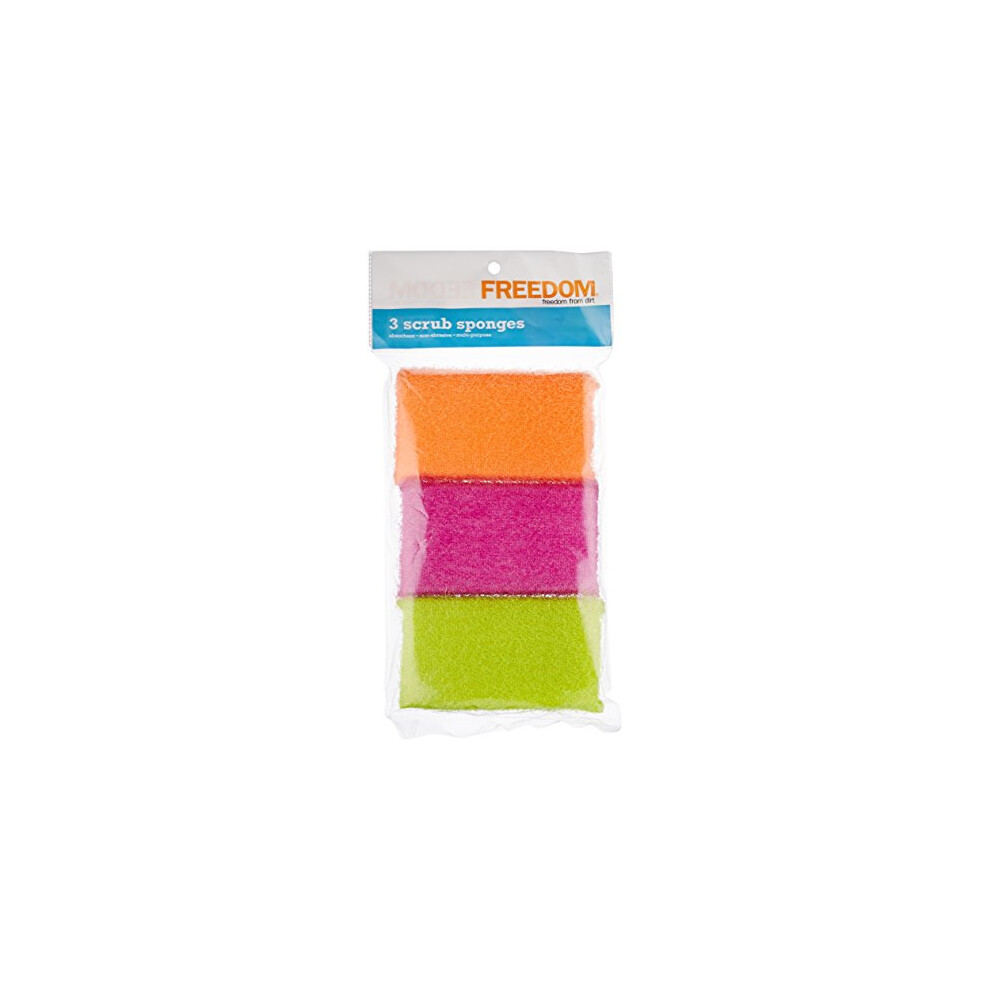 Freedom Multi-Purpose Assorted Scrub Sponges (3 Pack)