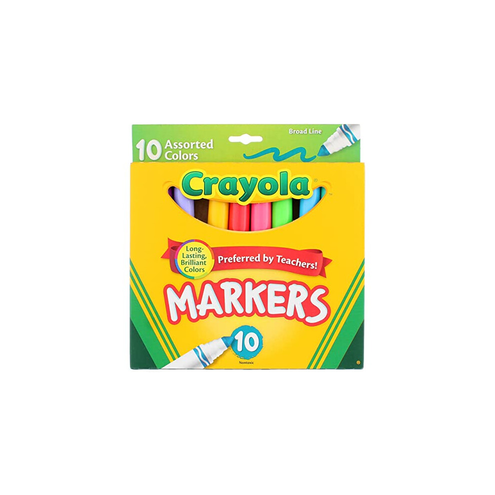 Crayola Assorted Broad Line Markers 10 Count - 2 Pack