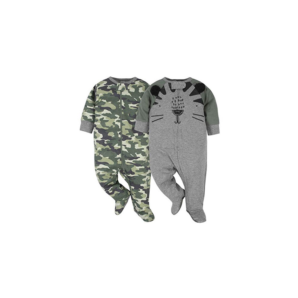 gerber Baby Boys 2-Pack Sleep N Play Tigercamo Newborn