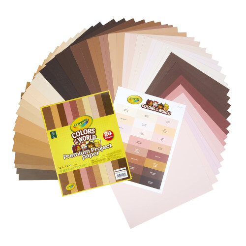 Crayola Crayola Constructiepapier in Wereldkleuren, 8.5