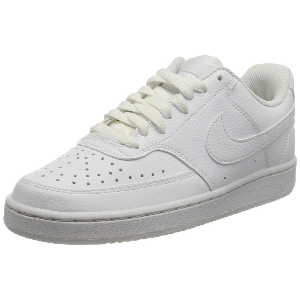 NIKE Mens court Vision Lo Be Basketball Shoe  White  6